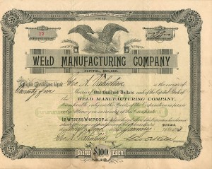 Weld Manufacturing Co.